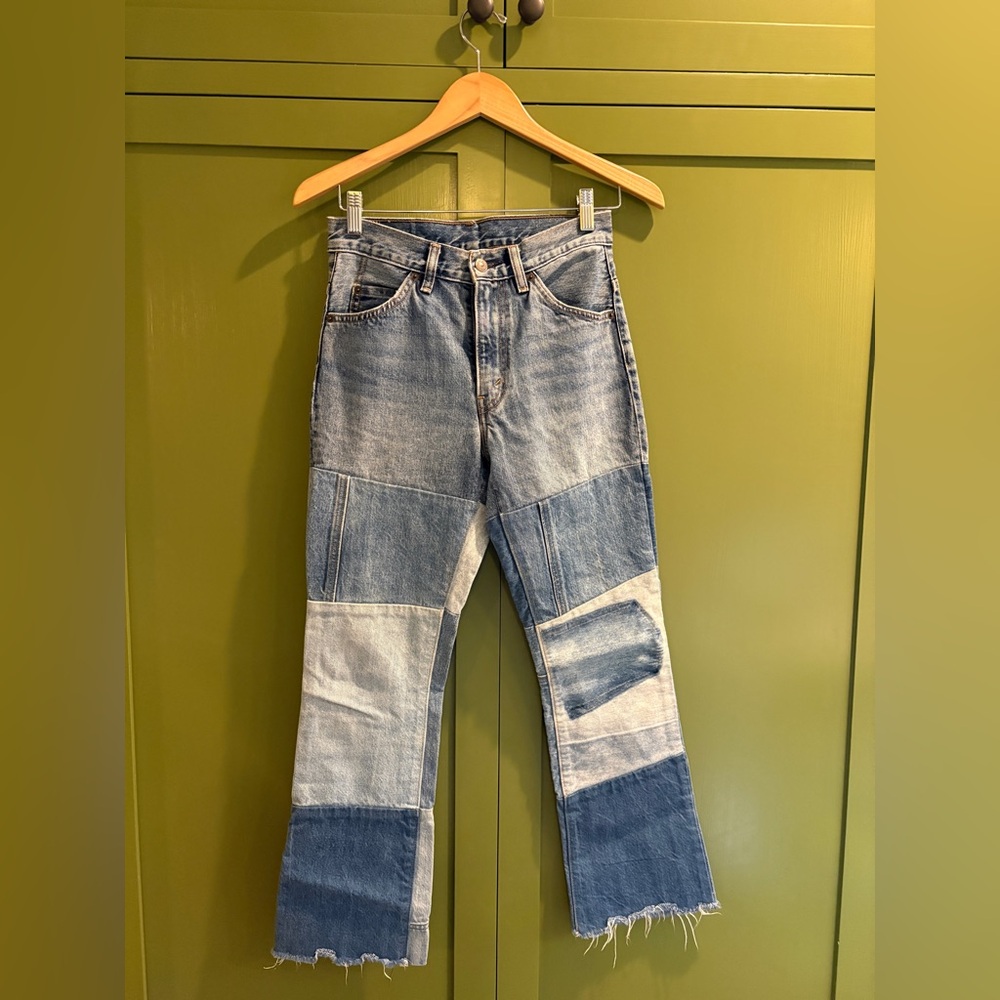 Levi’s 517 orange tab patchwork jeans reissue size 25